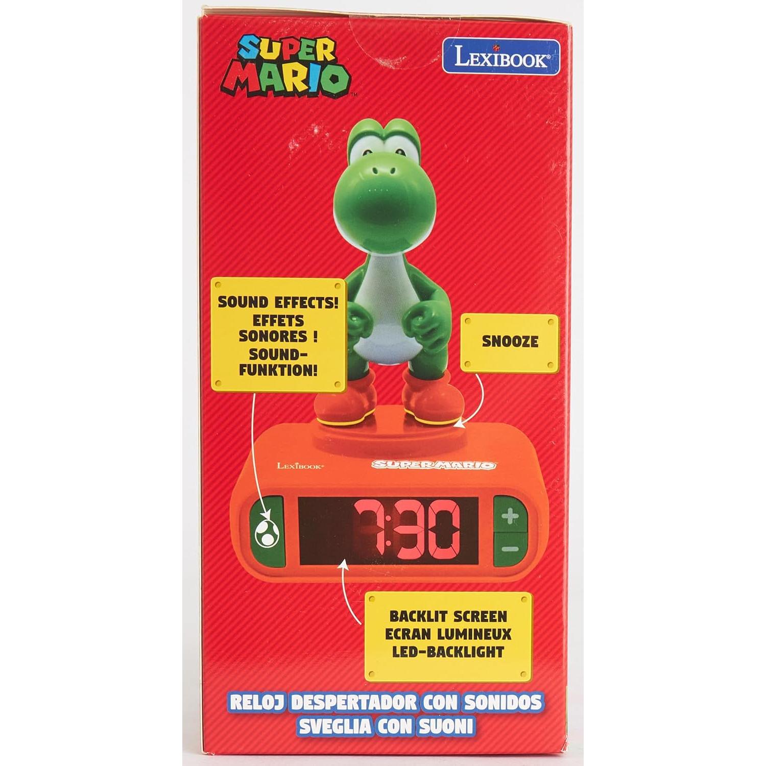 Reloj Despertador LEXiBOOK Super Mario Yoshi Naranja Verde