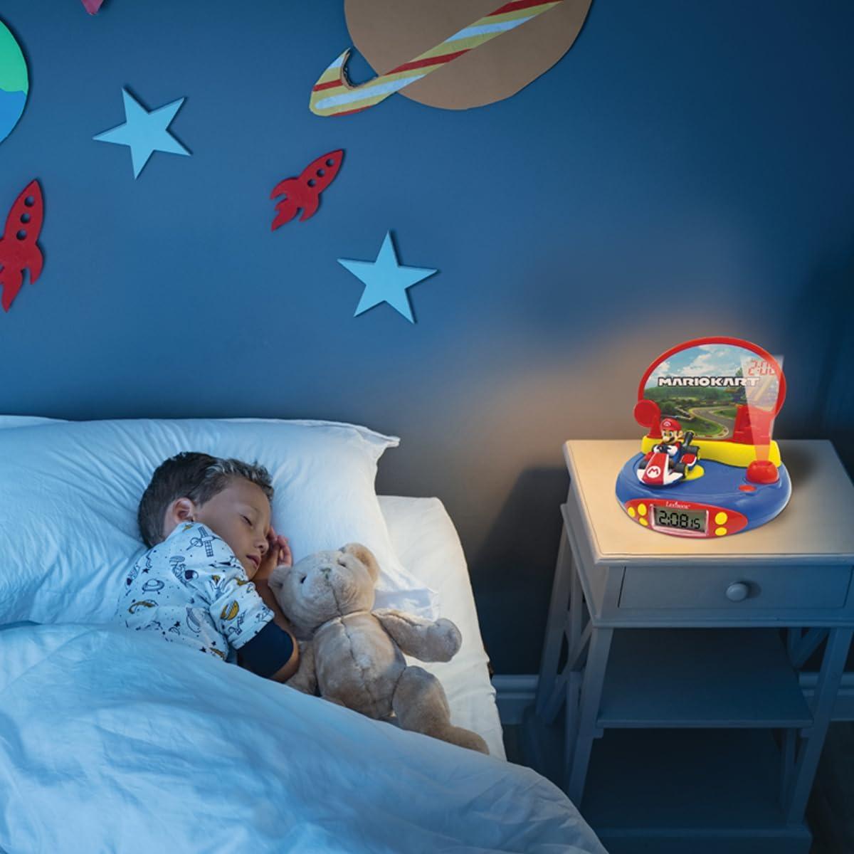 Reloj Proyector LEXiBOOK Mario Kart Luz Nocturna RP500NI