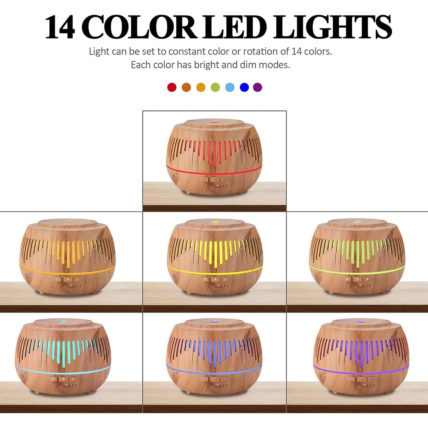 Humidificador ultrasónico MOVOYEE 500ml con difusor y luz LED