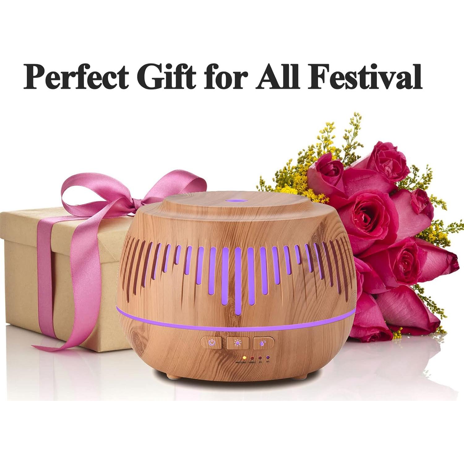 Humidificador ultrasónico MOVOYEE 500ml con difusor y luz LED