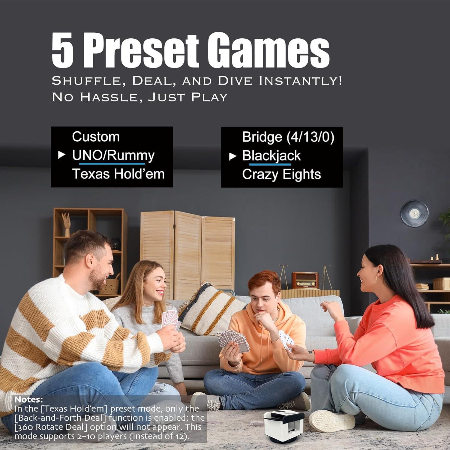 Barajador y Repartidor Automático ZechnoX 2-en-1 Negro