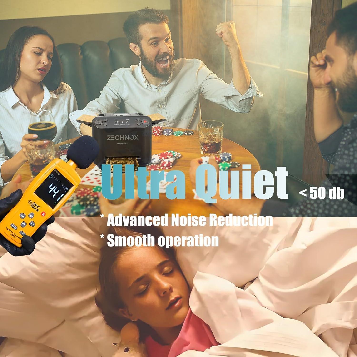 Barajador y Repartidor Automático ZechnoX 2-en-1 Negro