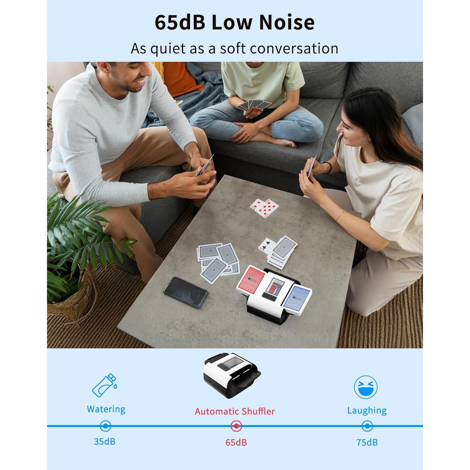 Mezclador Automático de Cartas ADZERD X1 Recargable USB-C