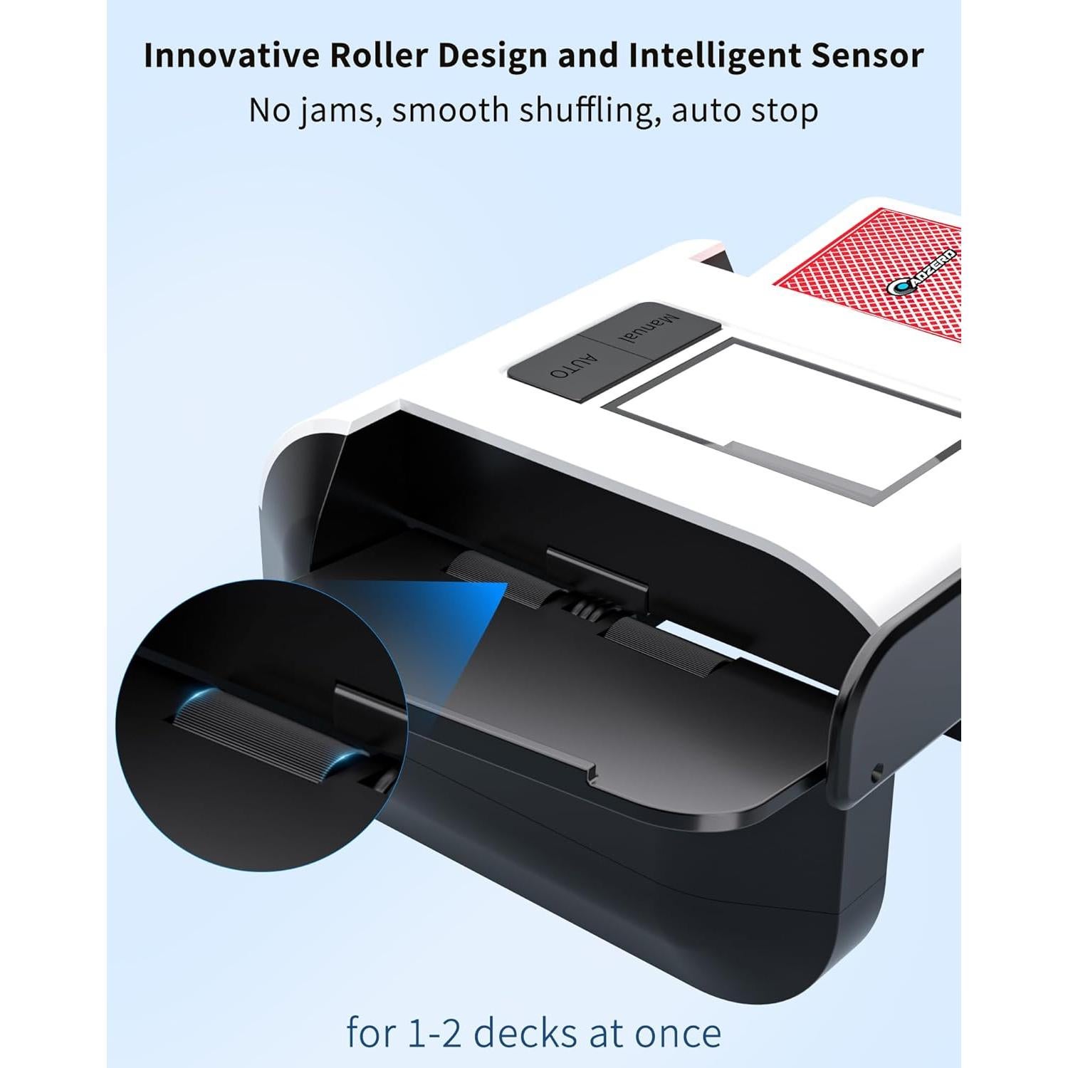 Mezclador Automático de Cartas ADZERD X1 Recargable USB-C