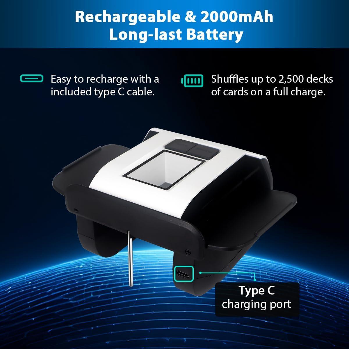 Barajador Automático de Cartas ShuffleBox S1 2000mAh Silencioso
