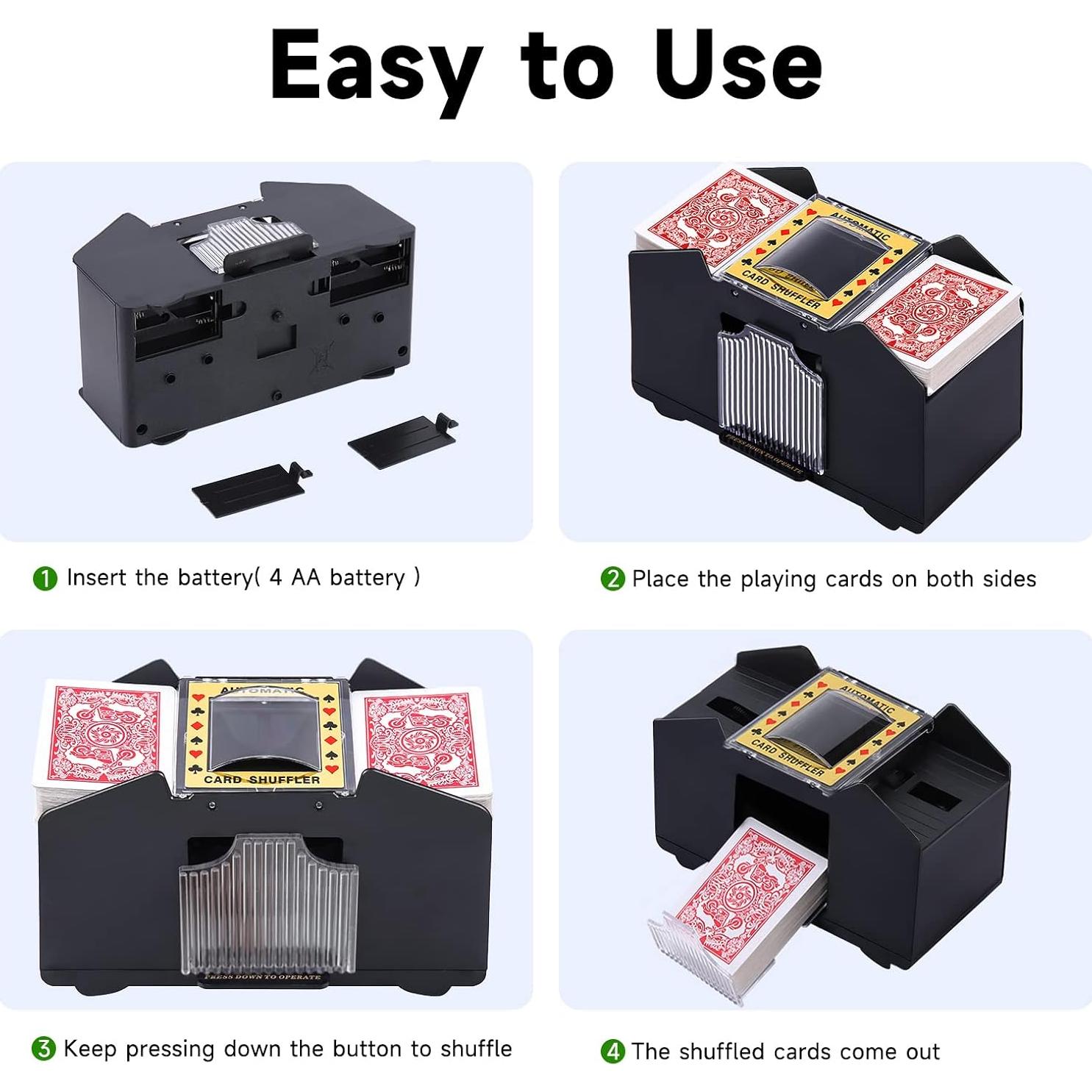Barajador Automático de Cartas Unniweei 1-4 Barajas