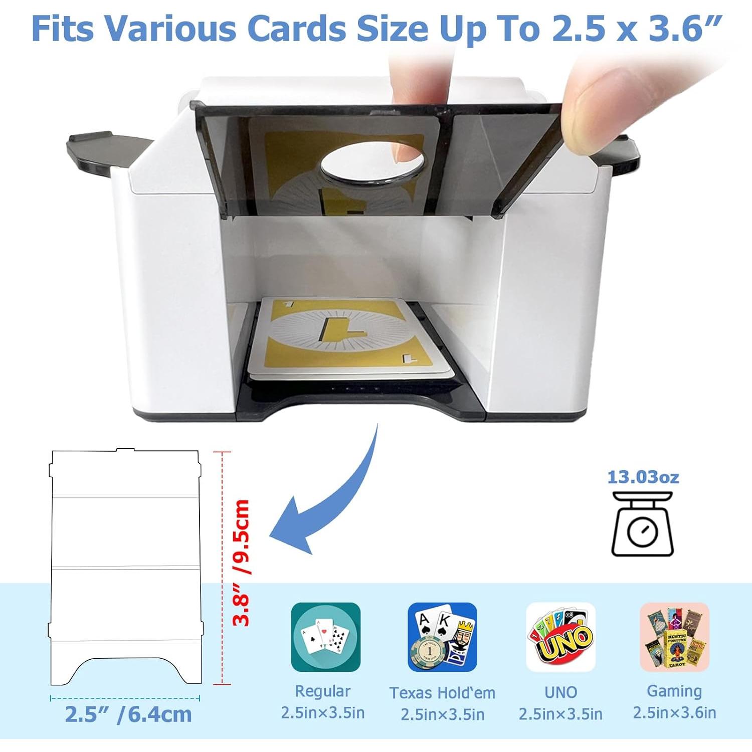 Barajador Automático de Cartas Adehoei Blanco 2000mAh