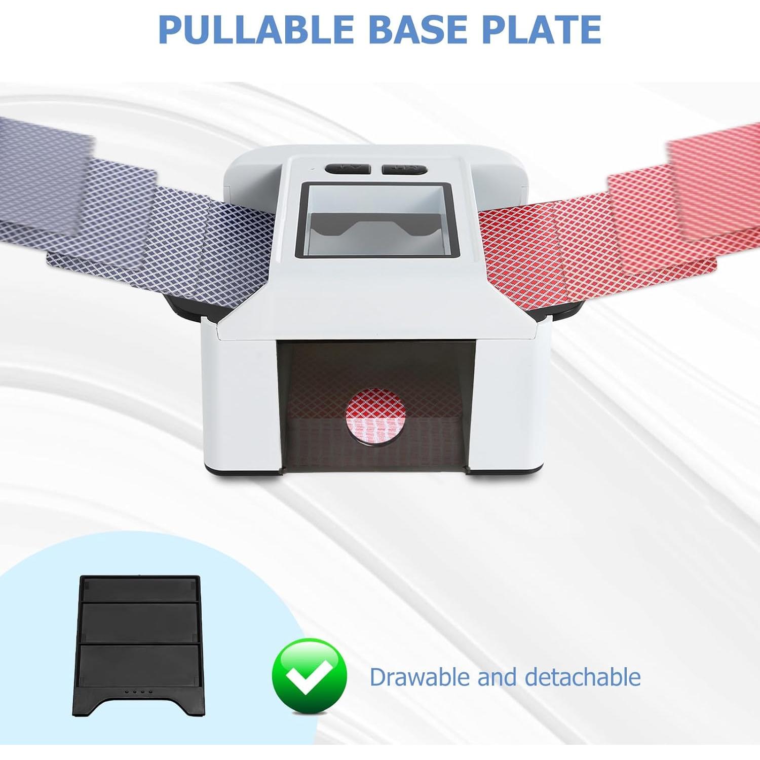 Barajador Automático de Cartas Adehoei Blanco 2000mAh