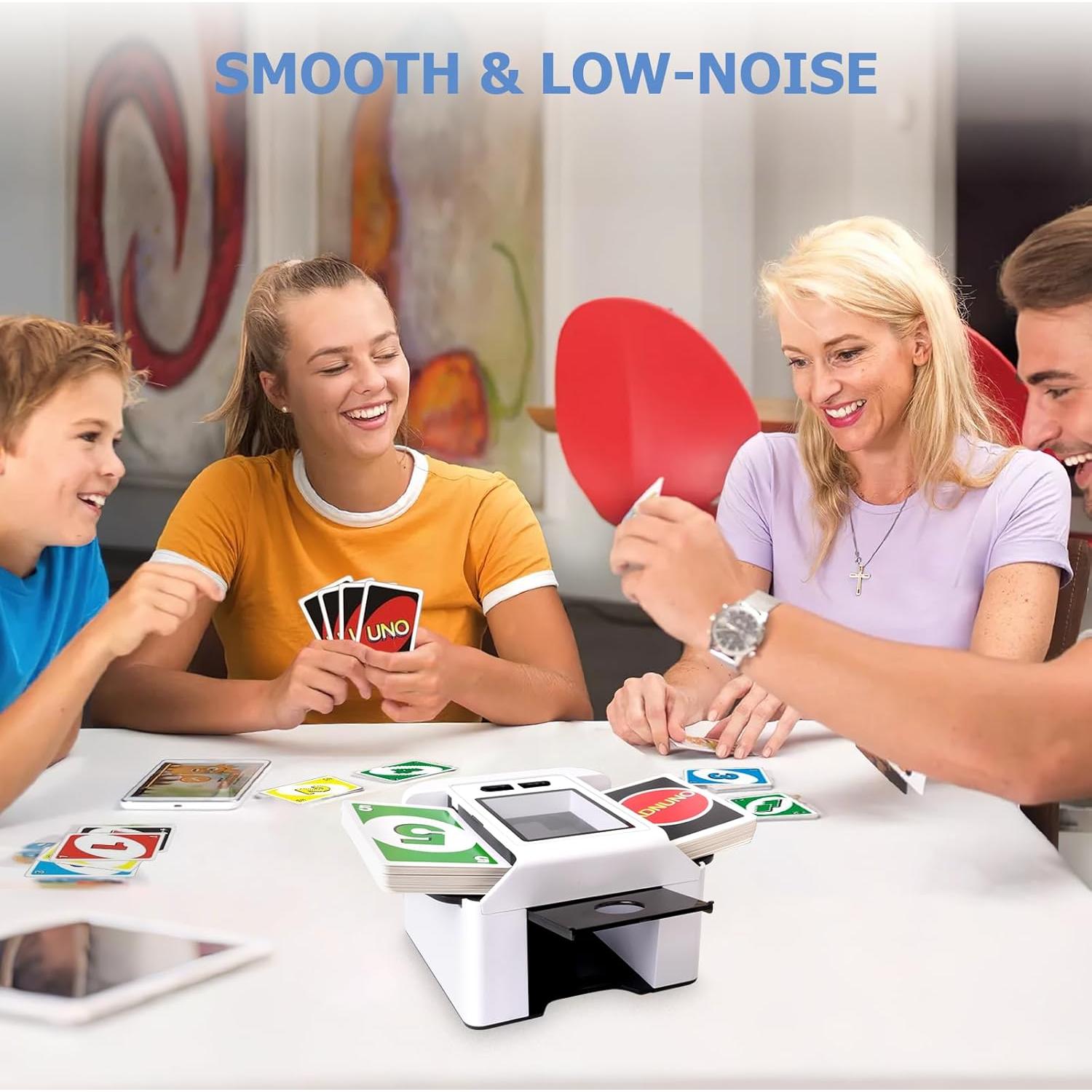 Barajador Automático de Cartas Adehoei Blanco 2000mAh