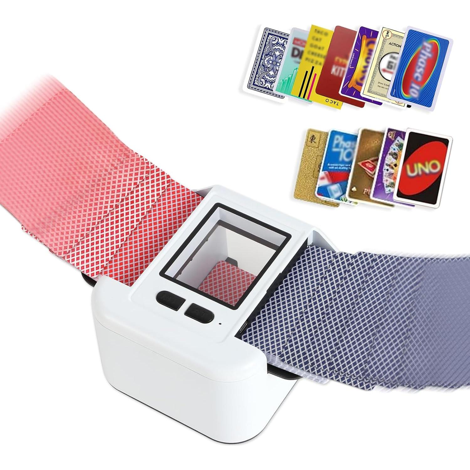 Barajador Automático de Cartas Adehoei Blanco 2000mAh