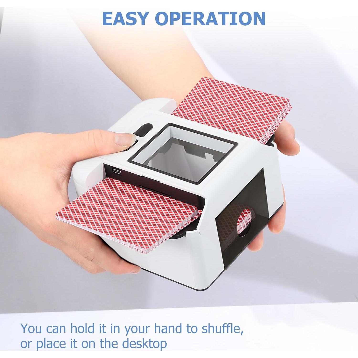 Barajador Automático de Cartas Adehoei Blanco 2000mAh