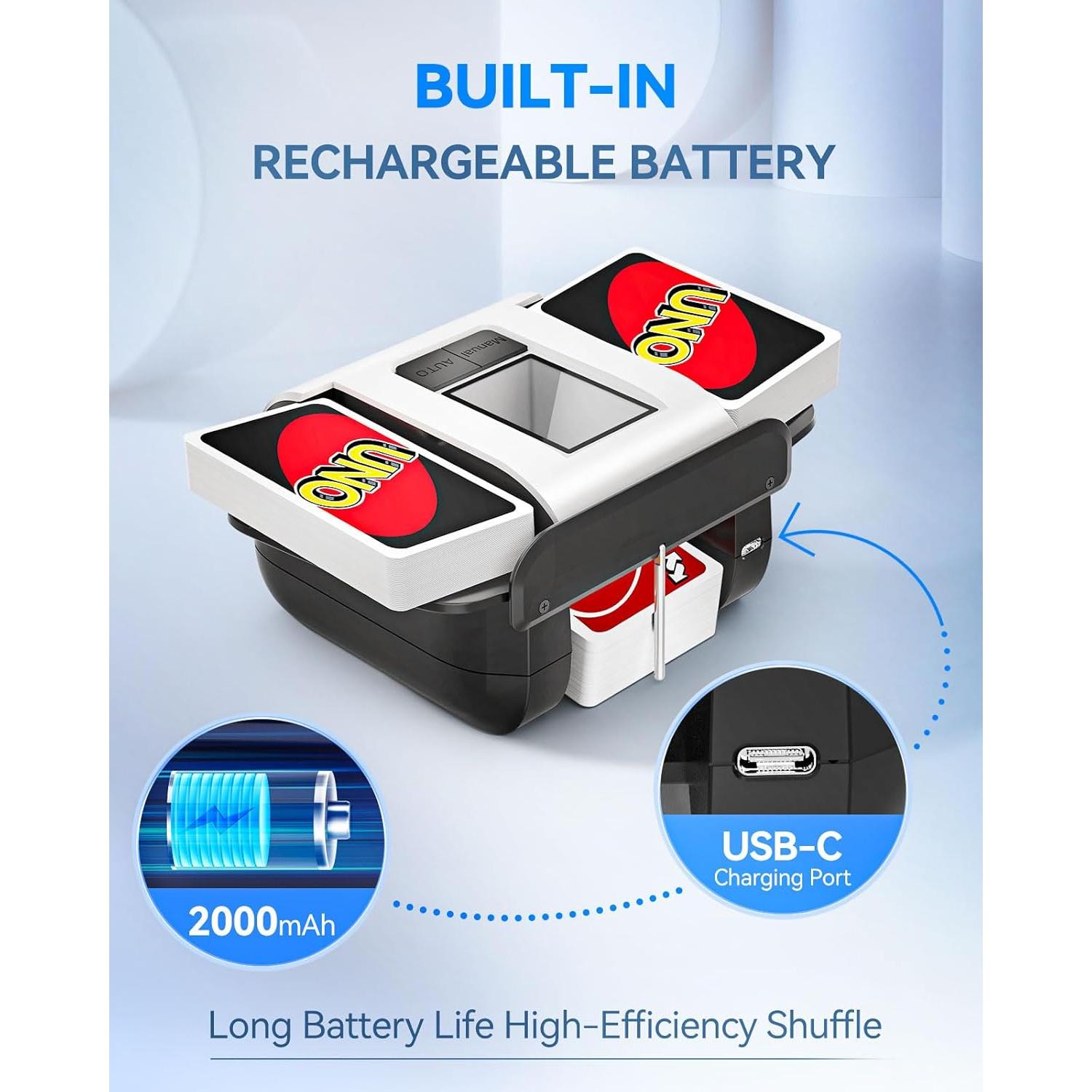 Máquina Automática de Barajar Cartas KPAW X1 - Portátil y Silenciosa