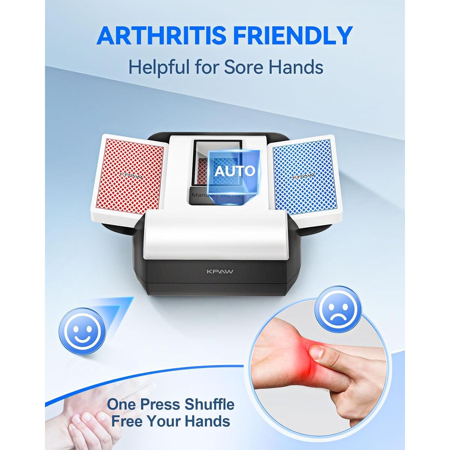 Máquina Automática de Barajar Cartas KPAW X1 - Portátil y Silenciosa