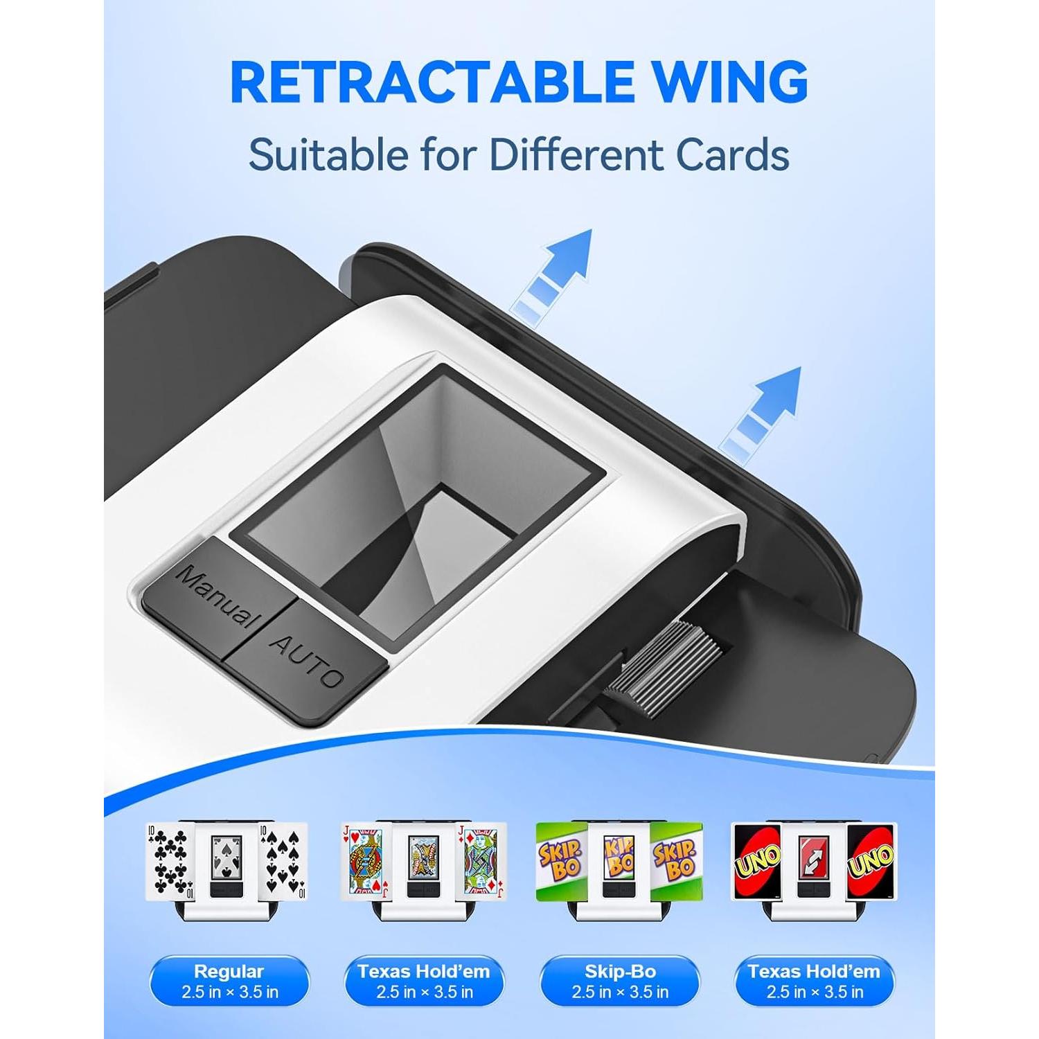 Máquina Automática de Barajar Cartas KPAW X1 - Portátil y Silenciosa