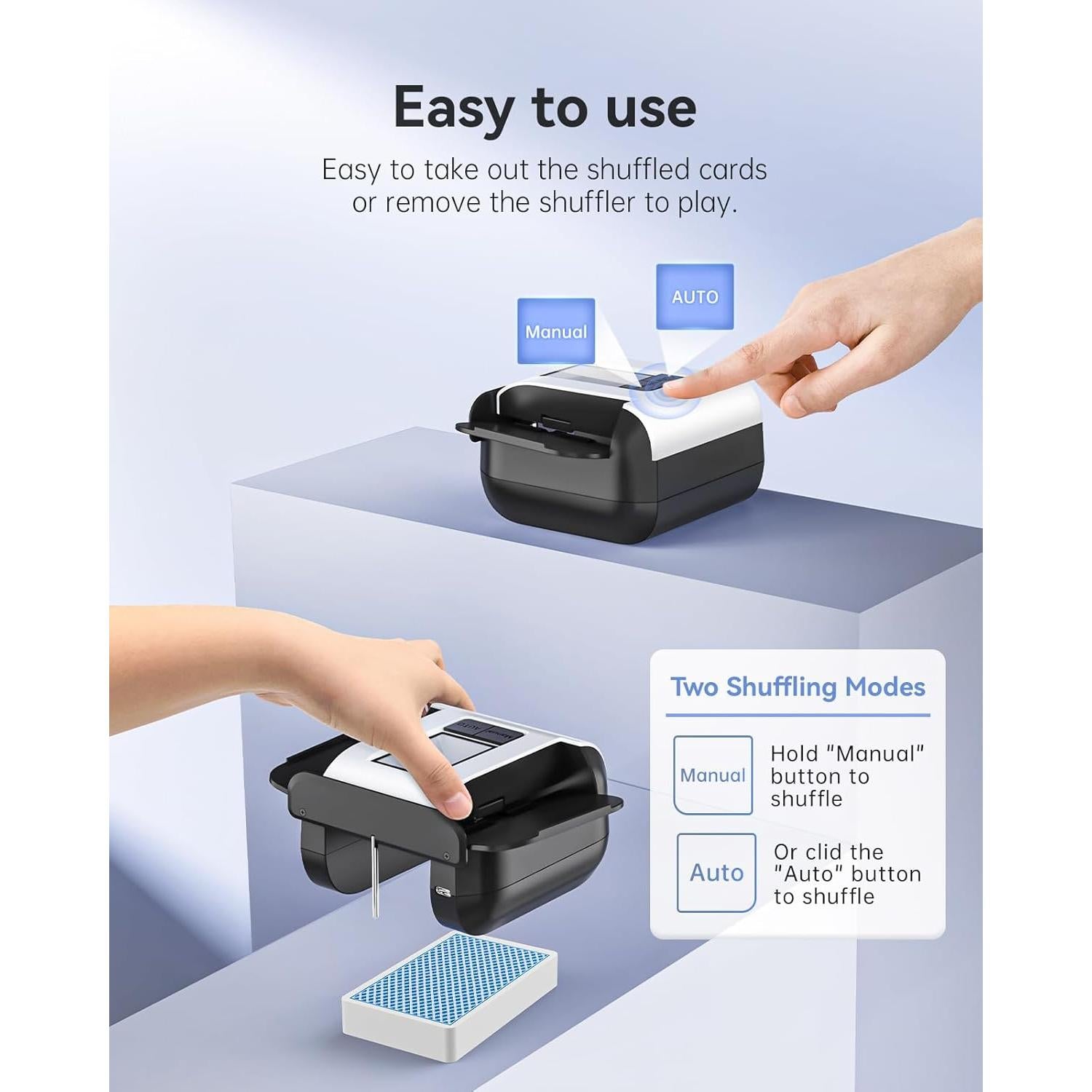 Barajador de Cartas Automático XPAW X1-N1 Recargable 2000mAh