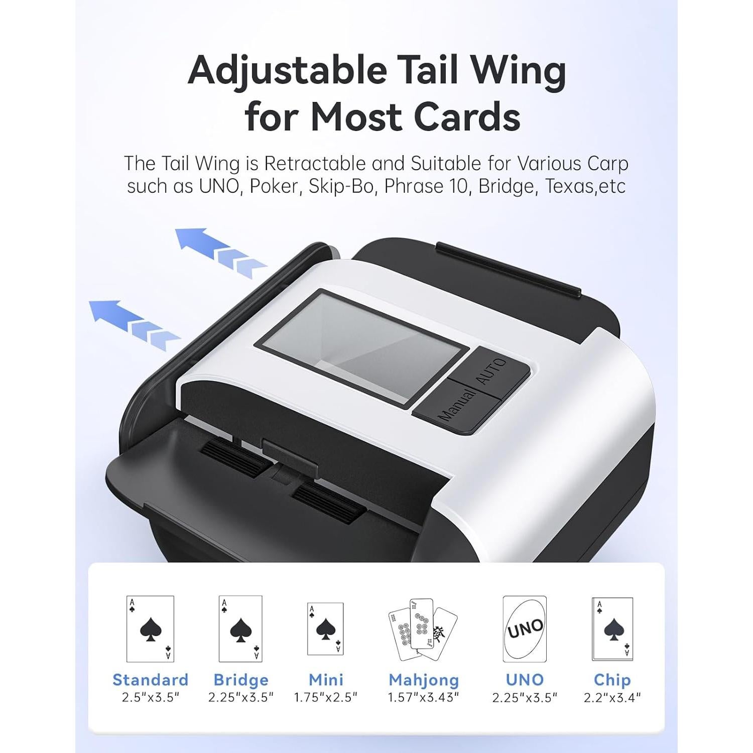 Barajador de Cartas Automático XPAW X1-N1 Recargable 2000mAh