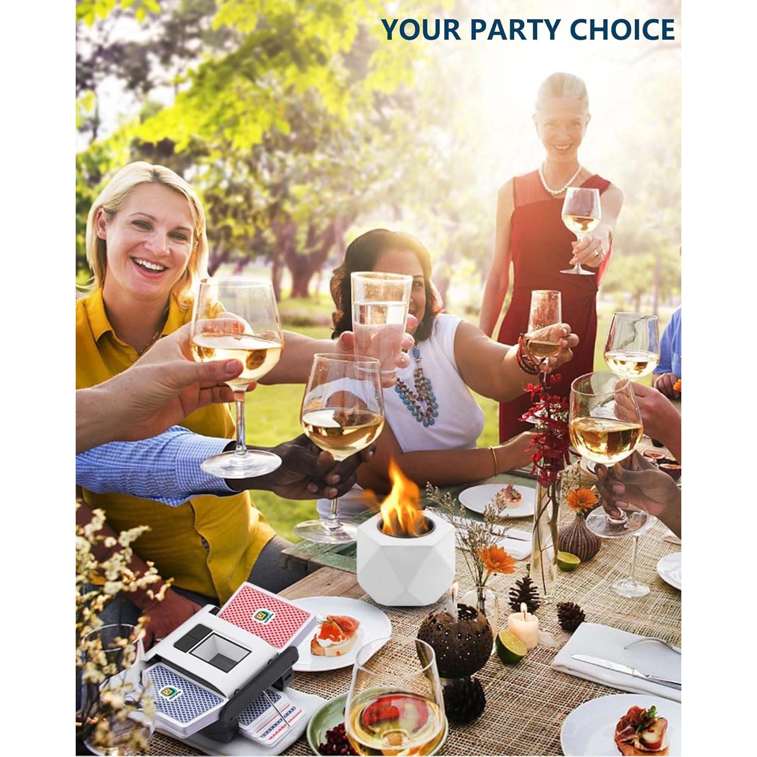 Barajador Eléctrico de Cartas OUFUYU Recargable 2000mAh