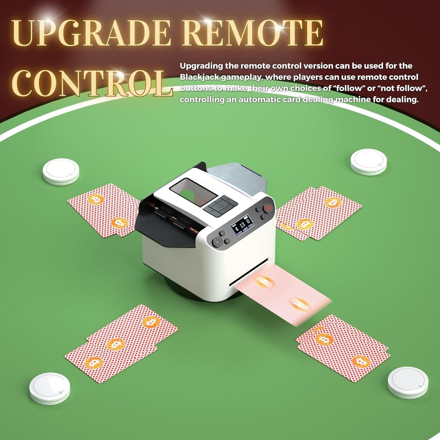 Barajador y Repartidor de Cartas Automático WQV 360° 1-8 Jugadores