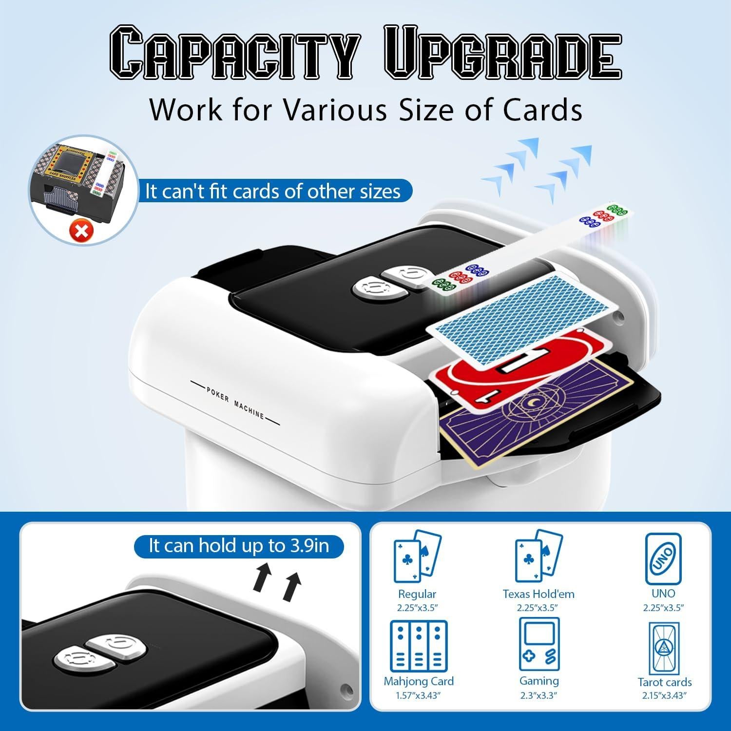 Barajador de Cartas Automático LITTCO Recargable 0,45 kg