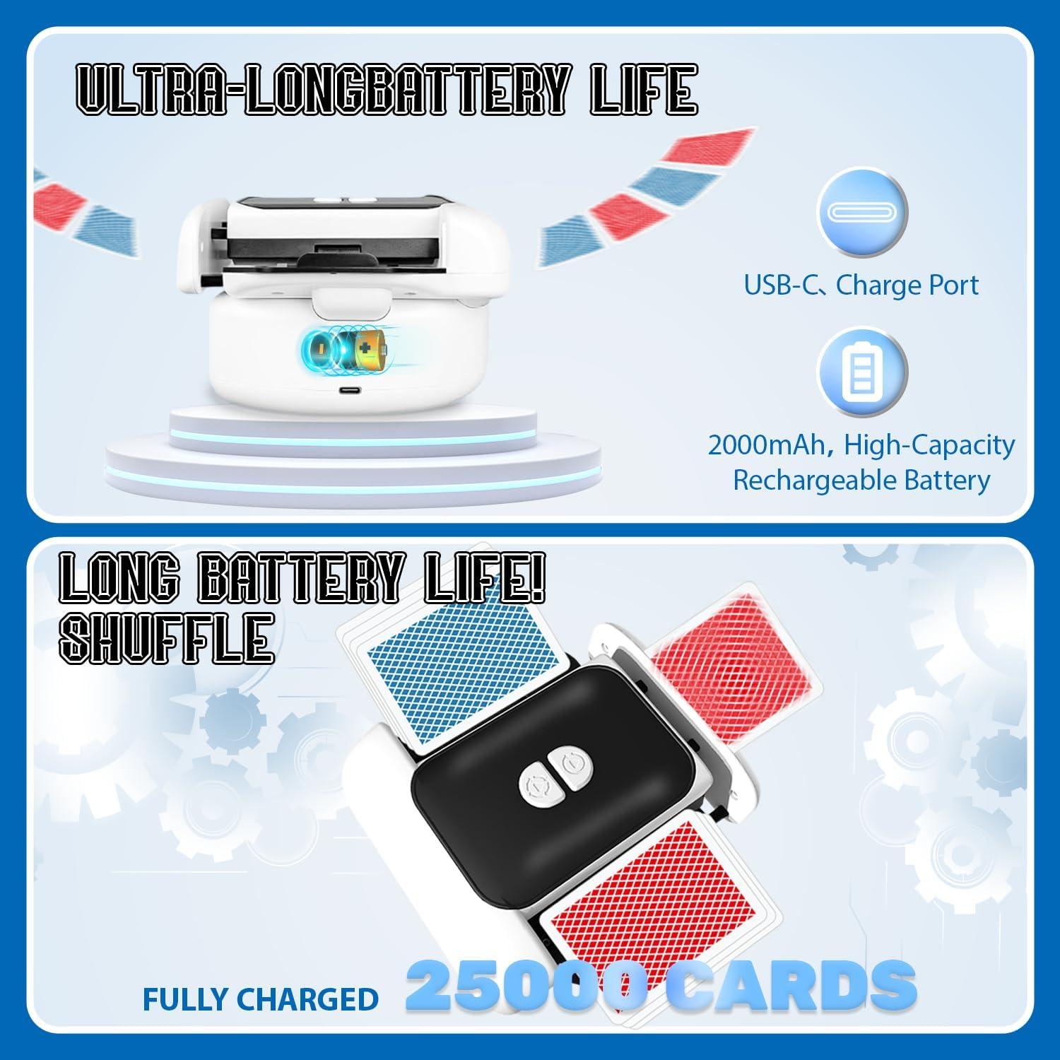 Barajador de Cartas Automático LITTCO Recargable 0,45 kg