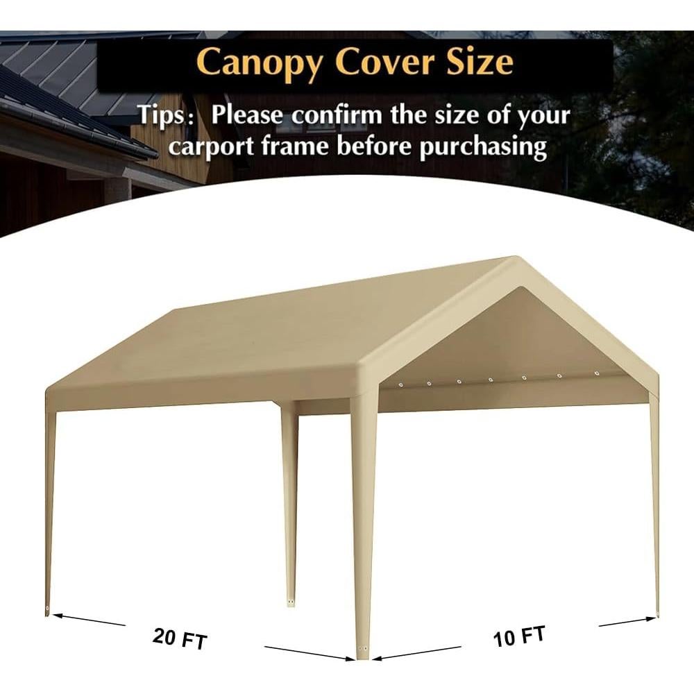 Cubierta de Reemplazo Vanteriam 3,05x6,10m Impermeable Beige