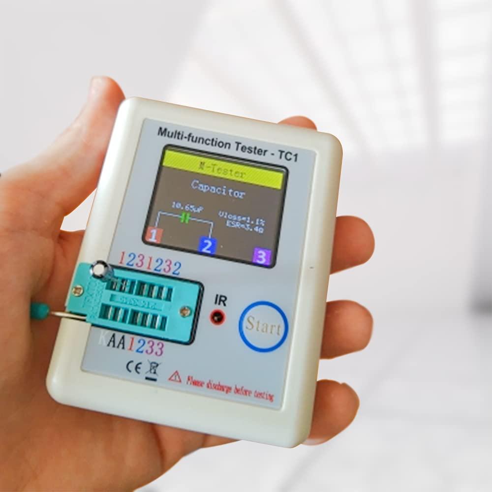 Medidor LCR Aideepen TC1 Pantalla Color Capacitores Transistores