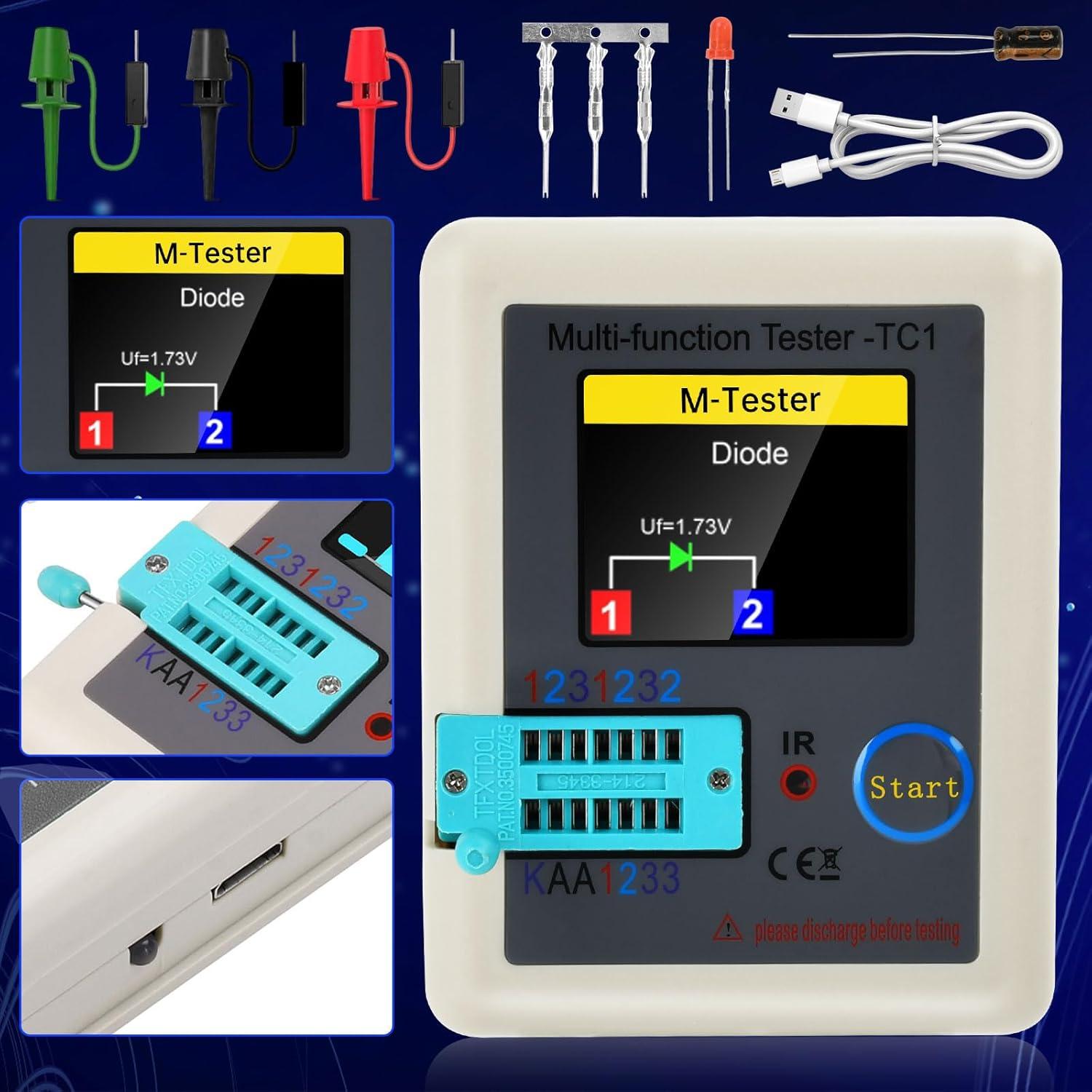 Probador de Transistores FORIOT LCR-TC1 Multifuncional