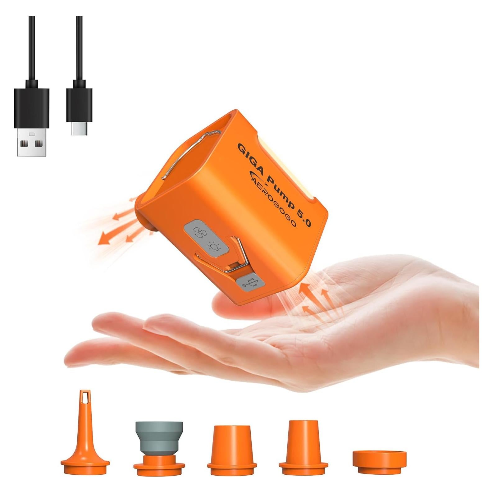 Bomba de aire portátil GIGA PUMP 5 recargable 3600mAh