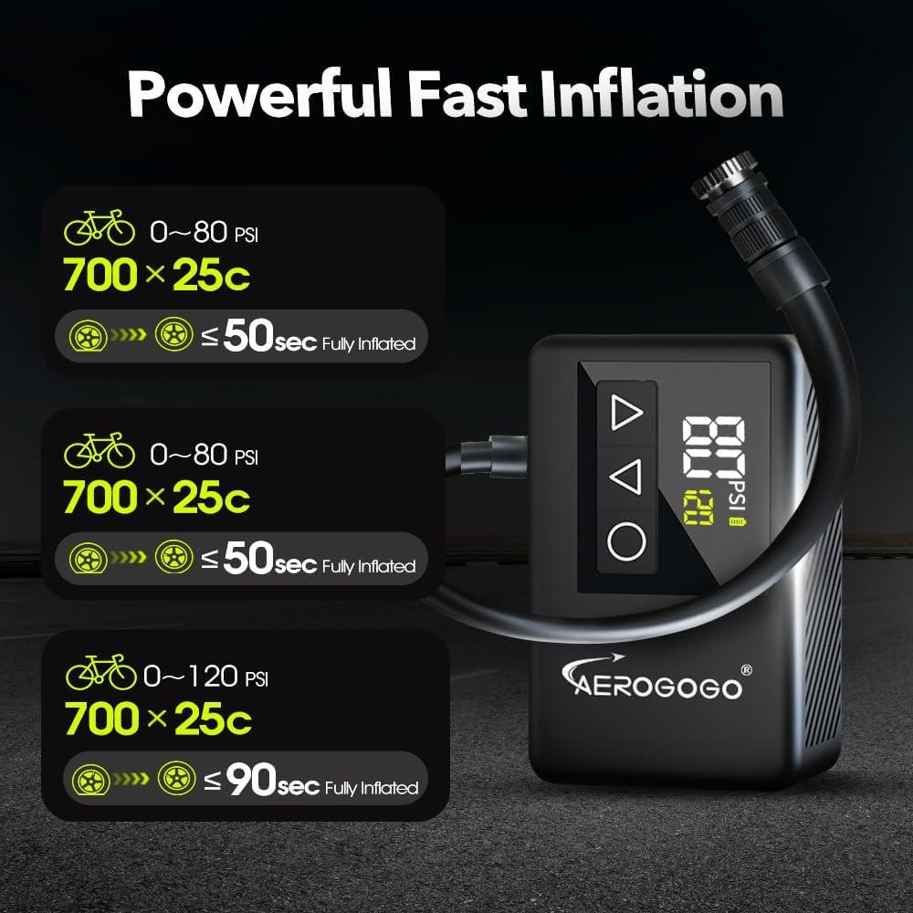 Bomba de Bicicleta GIGA PUMP GPBK01 Mini 120 PSI Portátil