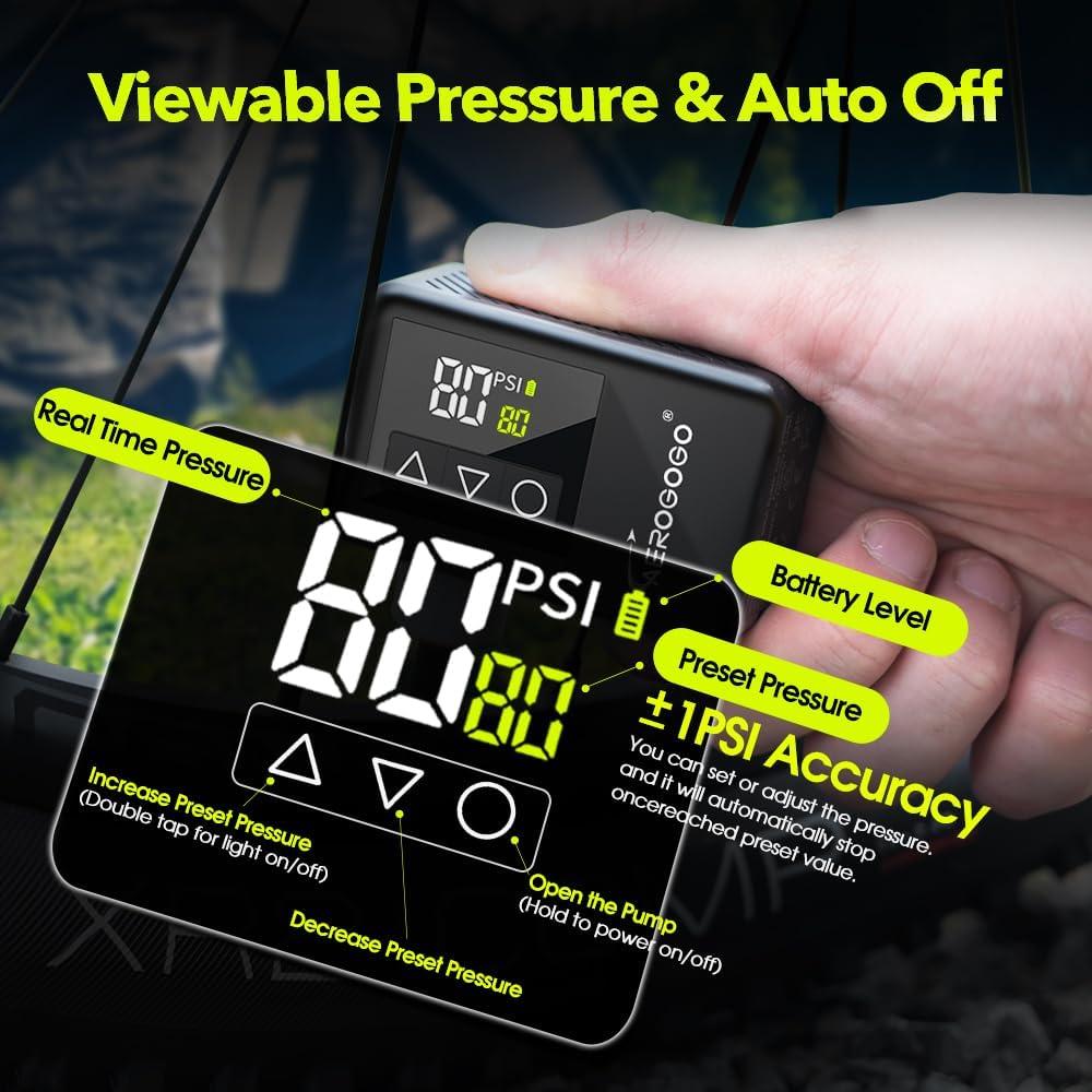 Bomba de Bicicleta GIGA PUMP GPBK01 Mini 120 PSI Portátil