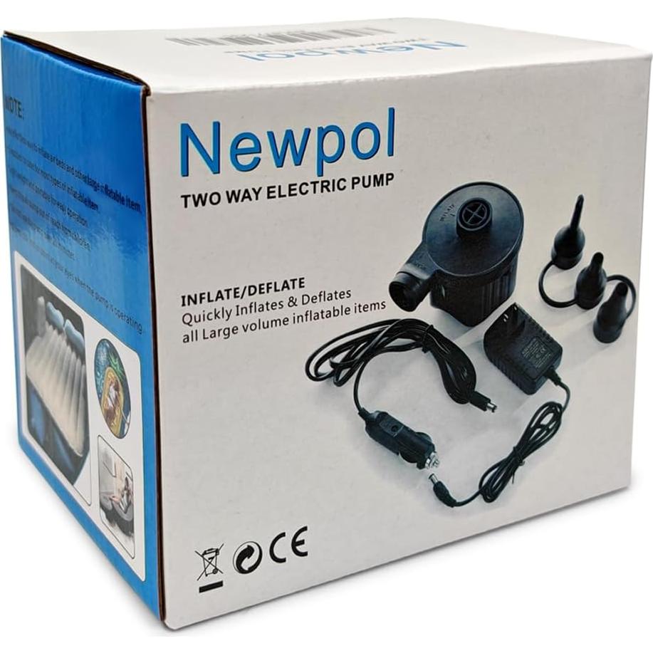Bomba de Aire Eléctrica Newpol NP-268 para Inflables 400L/min