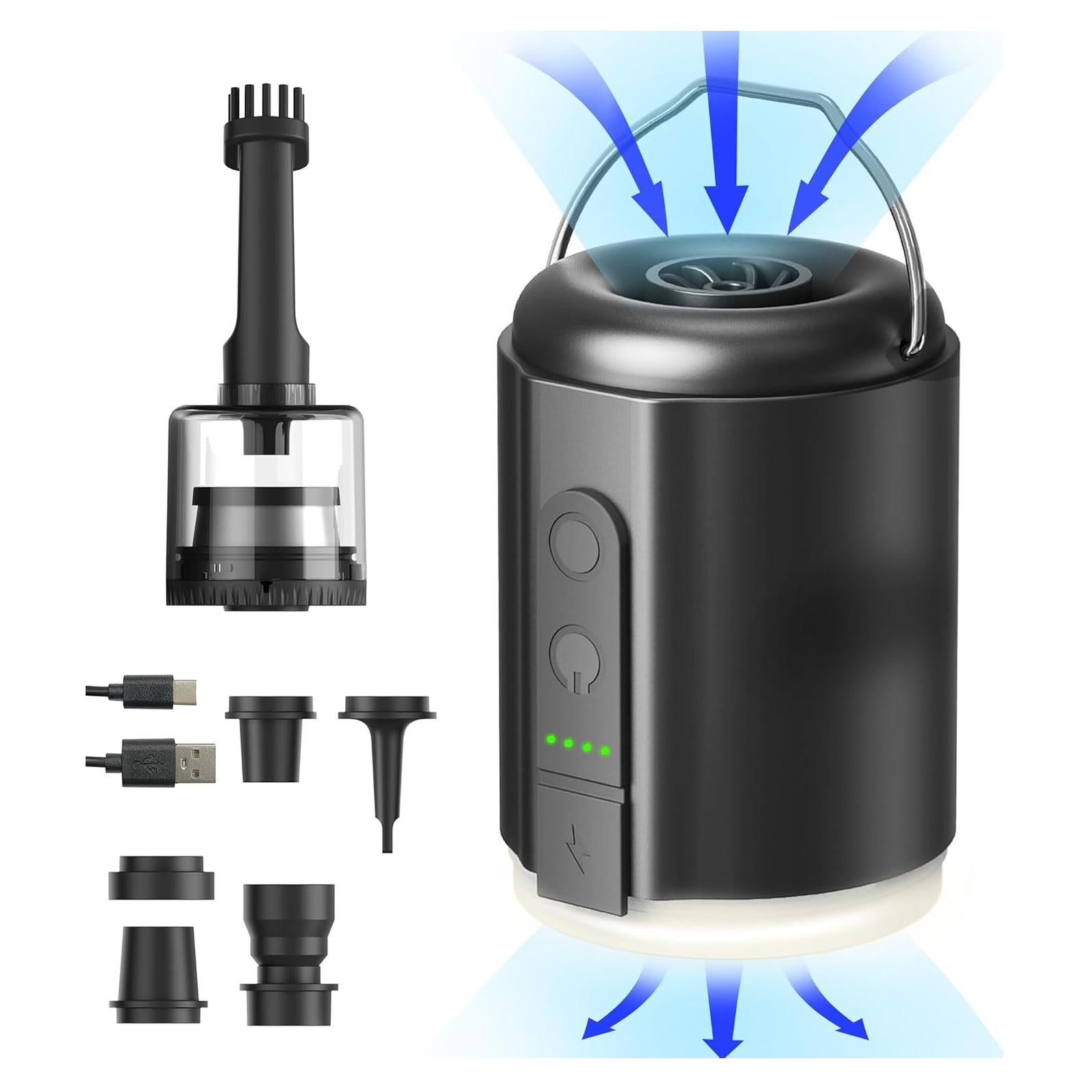 Bomba de Aire Portátil Origem 5.2KPa Recargable con Luz