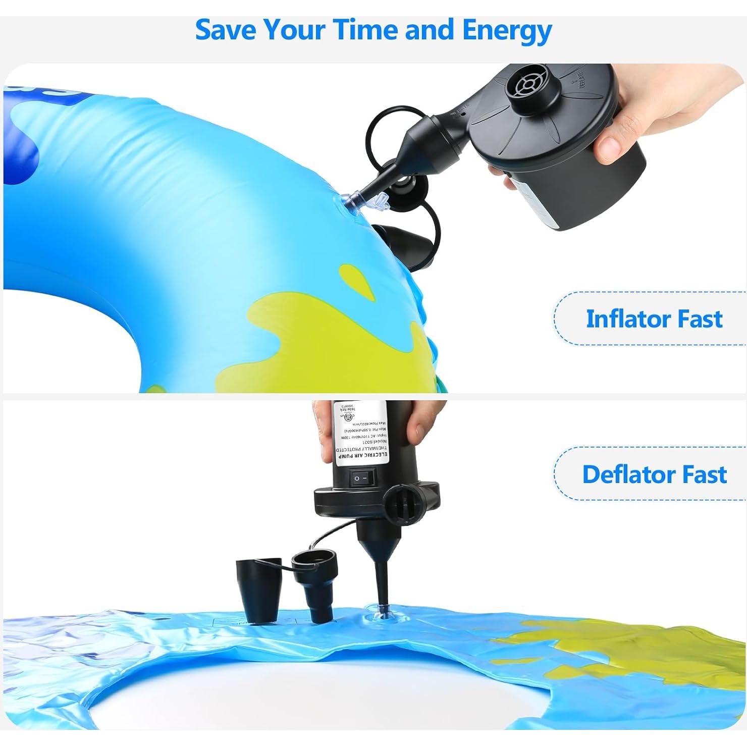 Bomba de Aire Eléctrica PULIDIKI 450 LPM para Inflables