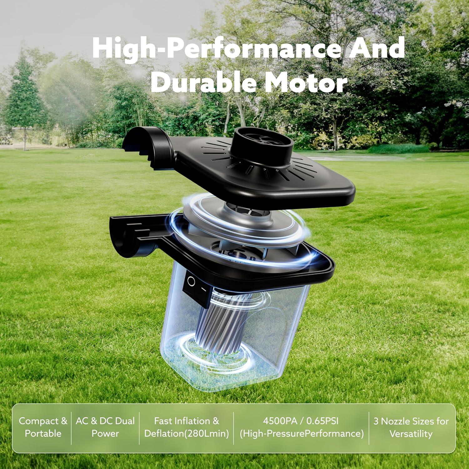 Bomba de Aire Eléctrica Sloosh 280 LPM para Inflables