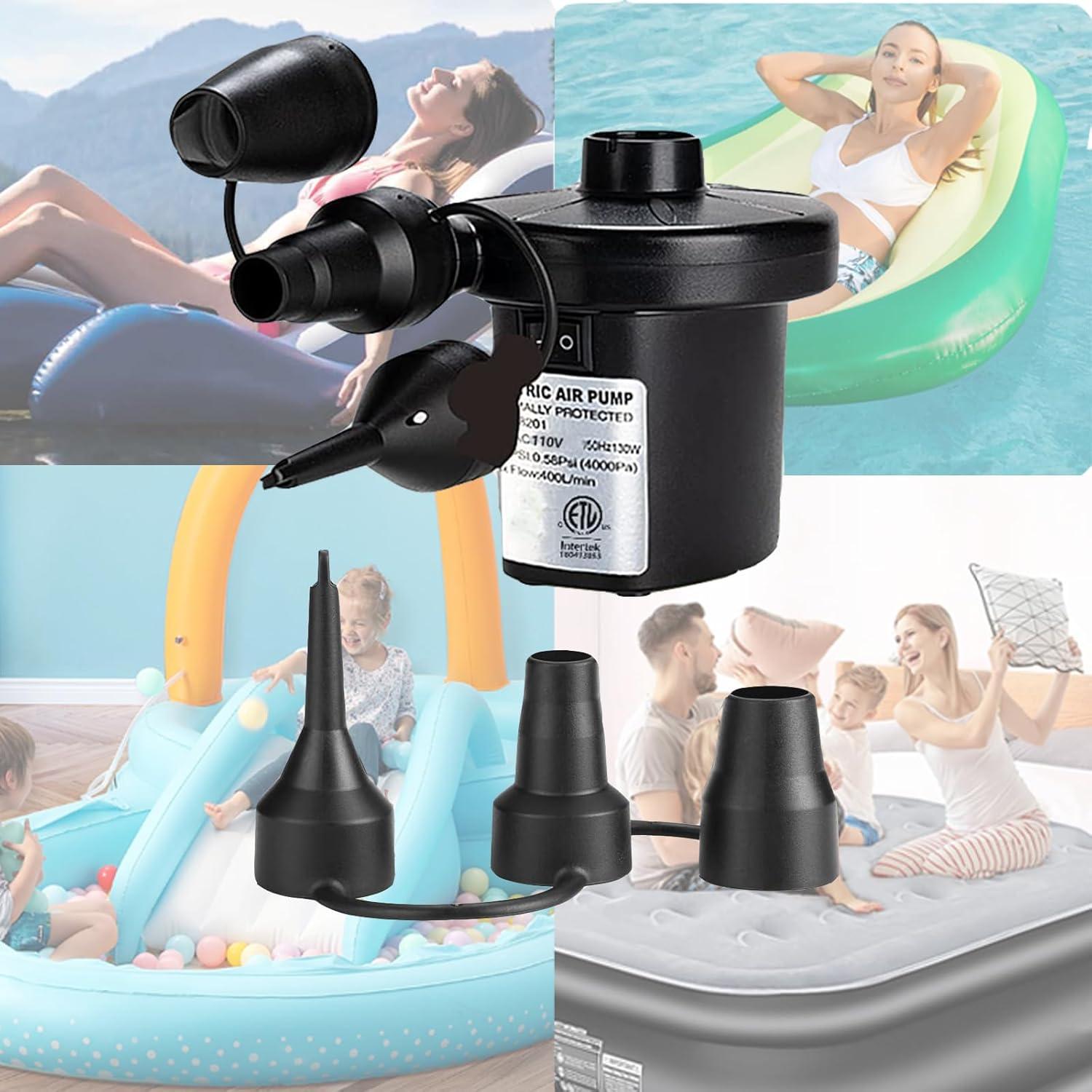 Bomba de Aire EIHUP Eléctrica Inflable 0.4kg 3 Boquillas