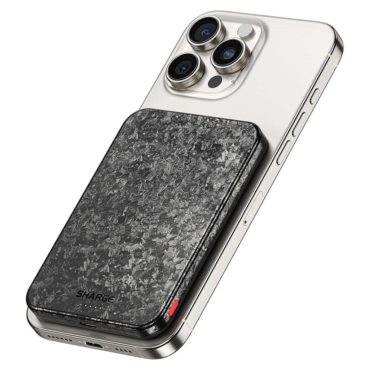 Cargador Portátil Magnético Sharge CarbonMag 5000mAh 20W