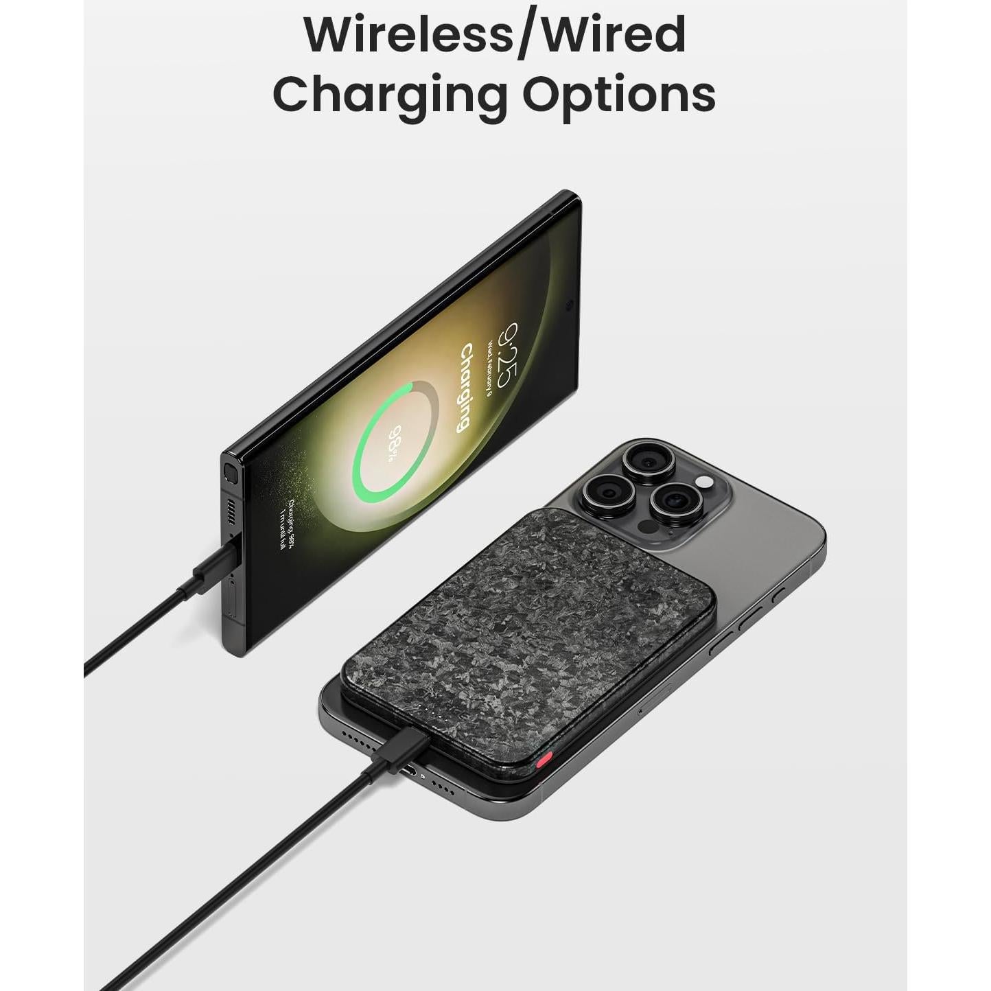 Cargador Portátil Magnético Sharge CarbonMag 5000mAh 20W