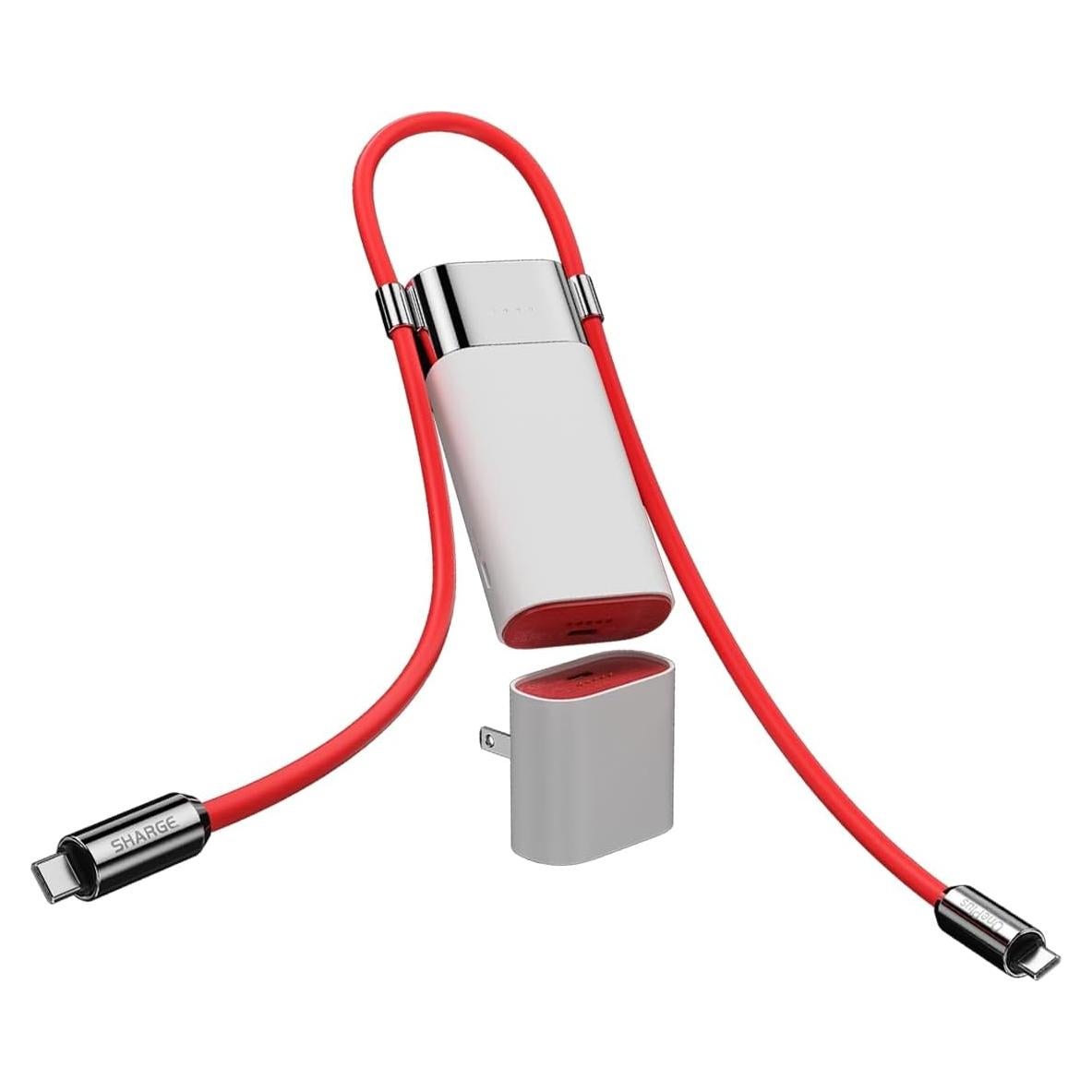 Banco de Energía 3 en 1 Sharge 10000mAh Carga Rápida PD 40W