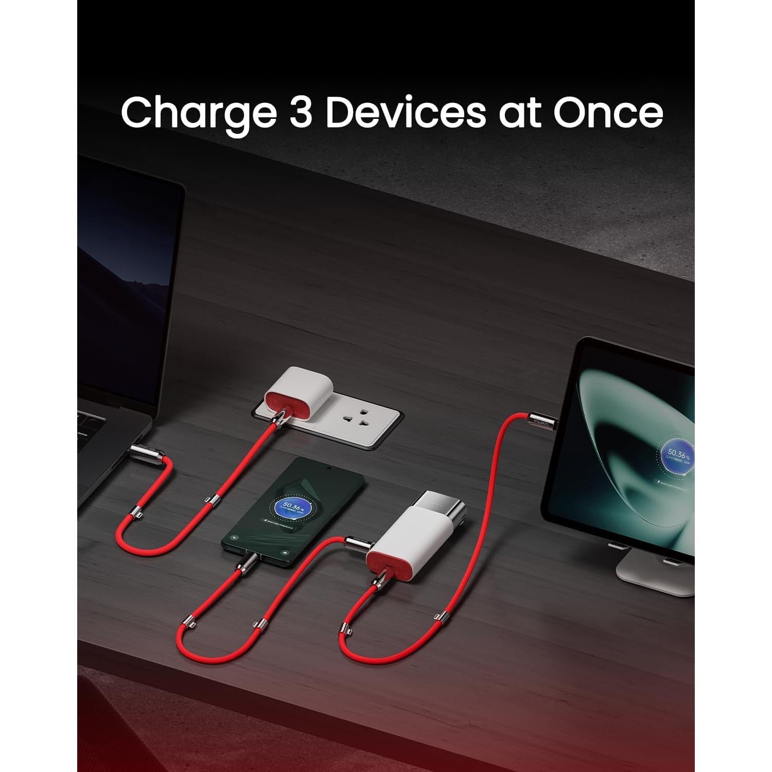 Banco de Energía 3 en 1 Sharge 10000mAh Carga Rápida PD 40W