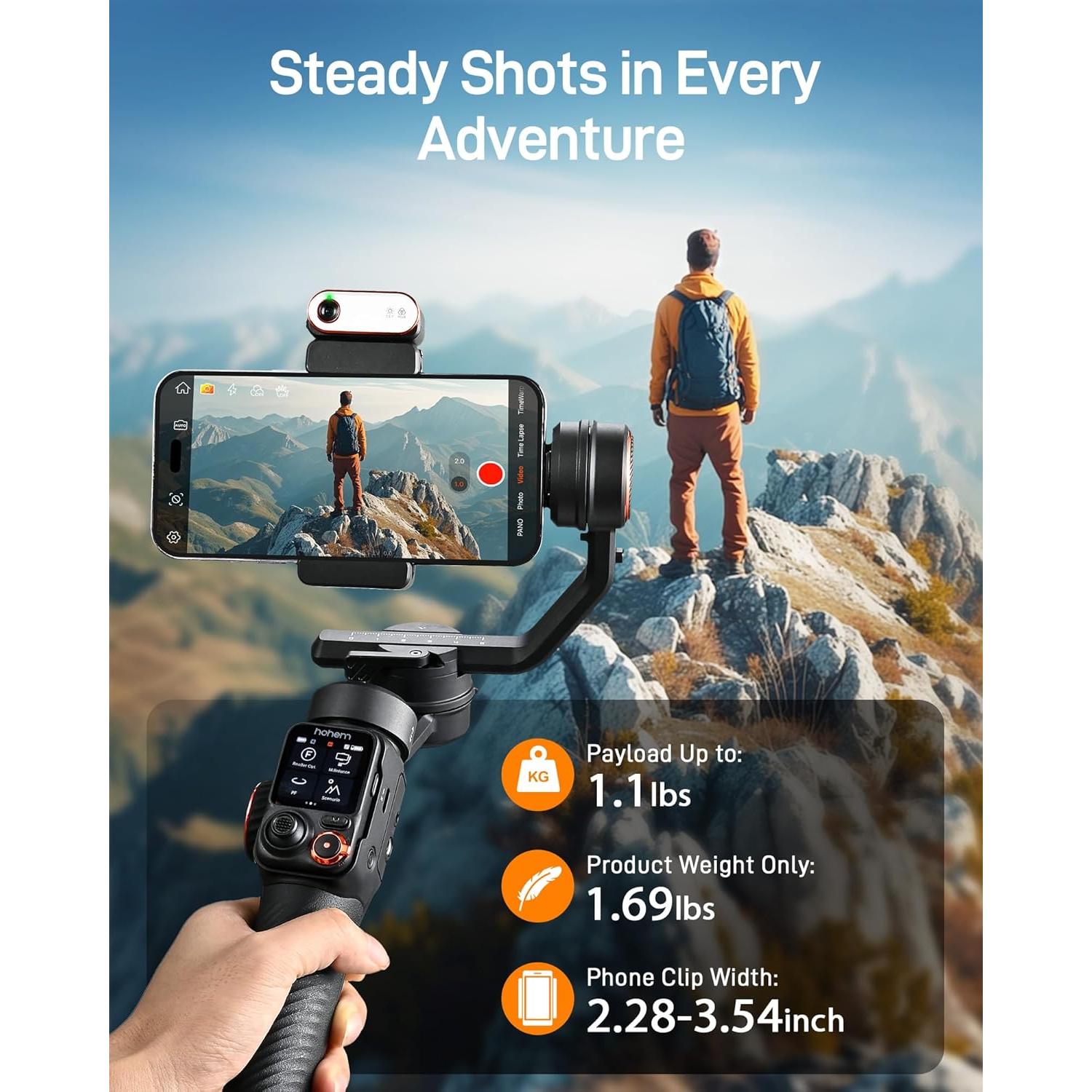 Estabilizador de Cardán Hohem iSteady M7 para Smartphone