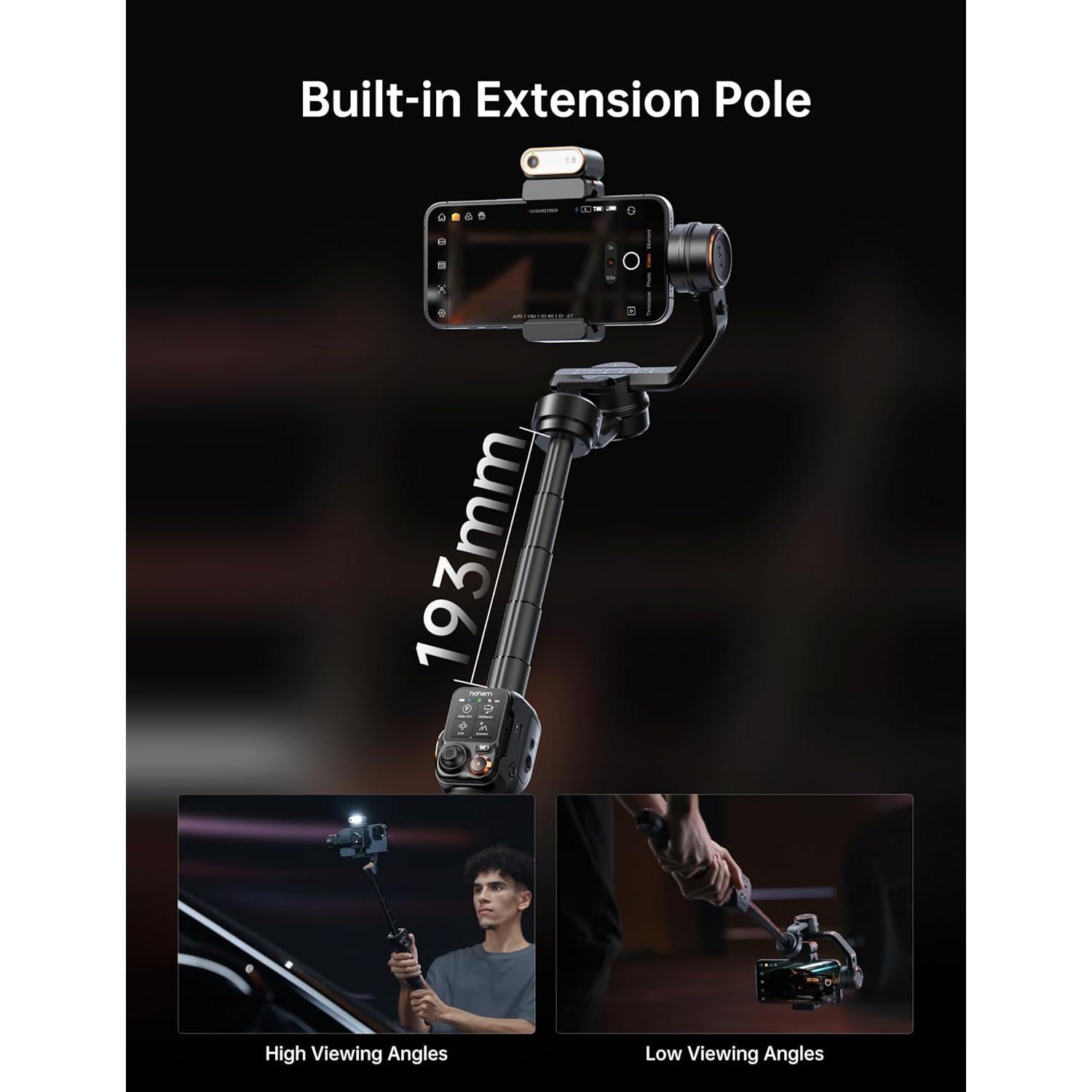 Estabilizador Gimbal Hohem iSteady M7 para Smartphone 3 Ejes