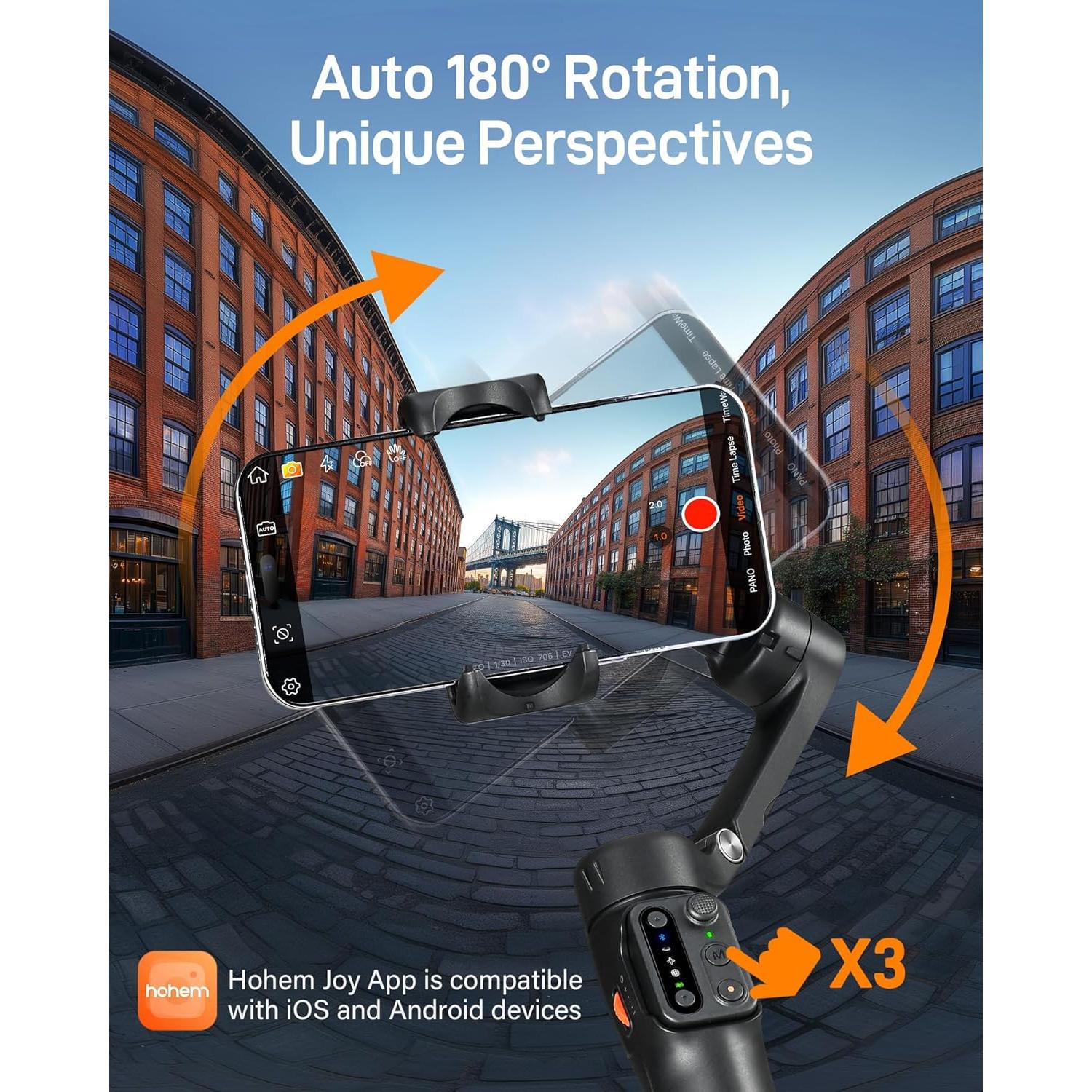 Estabilizador Gimbal Hohem iSteady X3 SE Plegable 3 Ejes