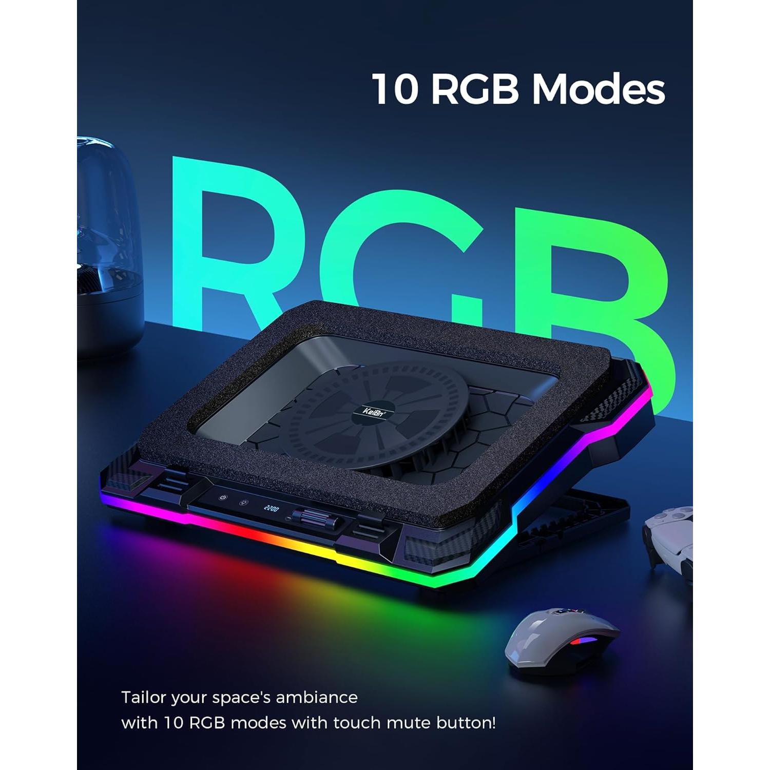 Almohadilla de Enfriamiento KeiBn K1 para Laptop 15.6-19.3"