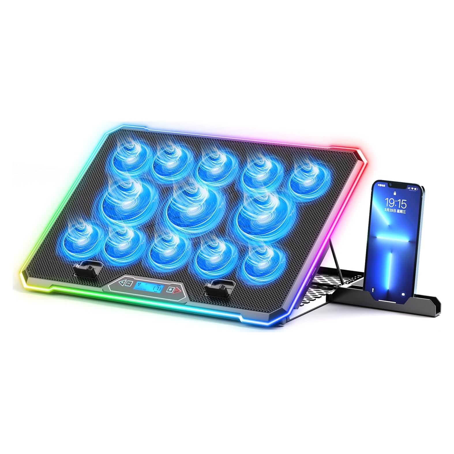 Pad de Enfriamiento para Laptop KYOLLY 13 Ventiladores 1.59kg