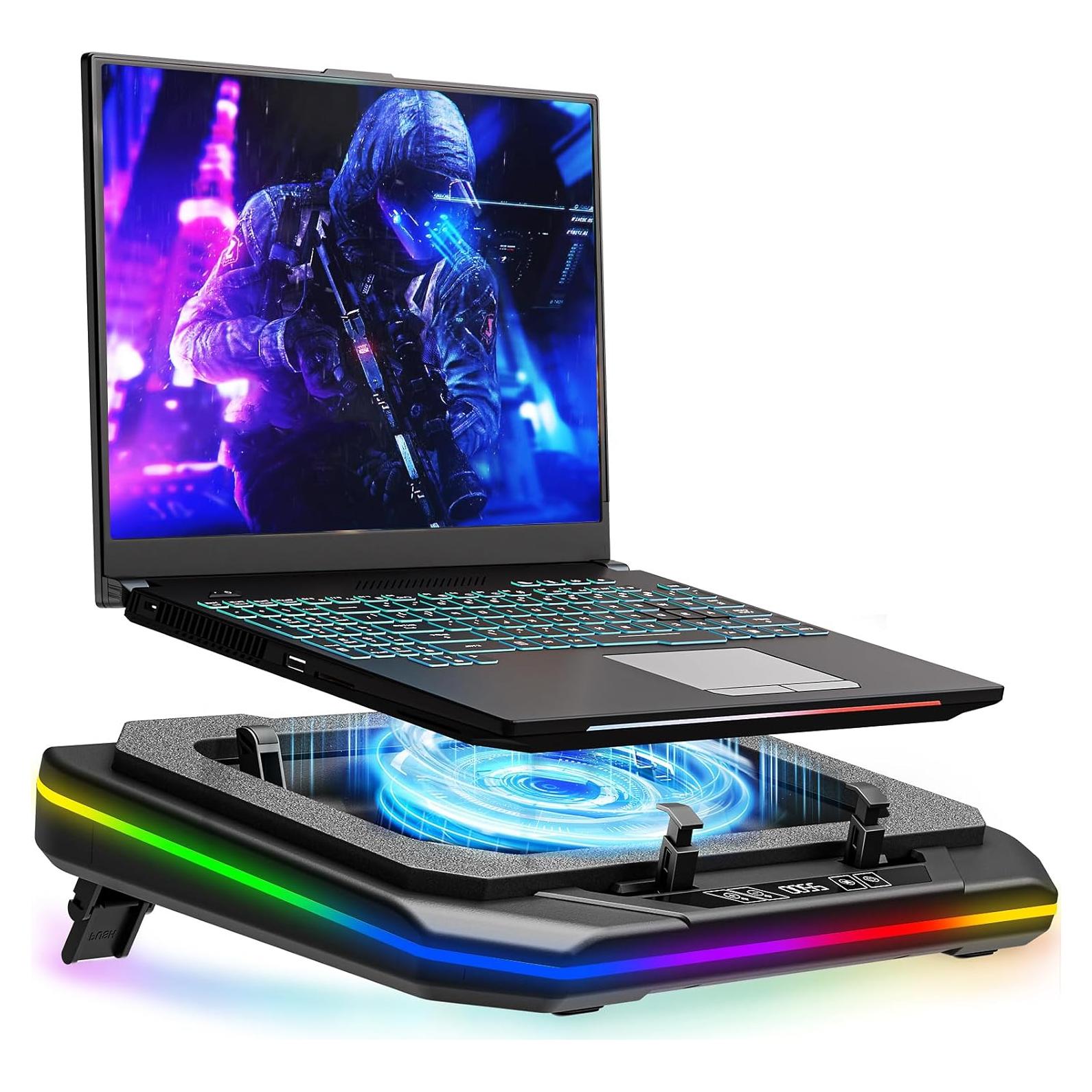 Base de Enfriamiento para Laptop MONTURA PRO RGB 12-19"