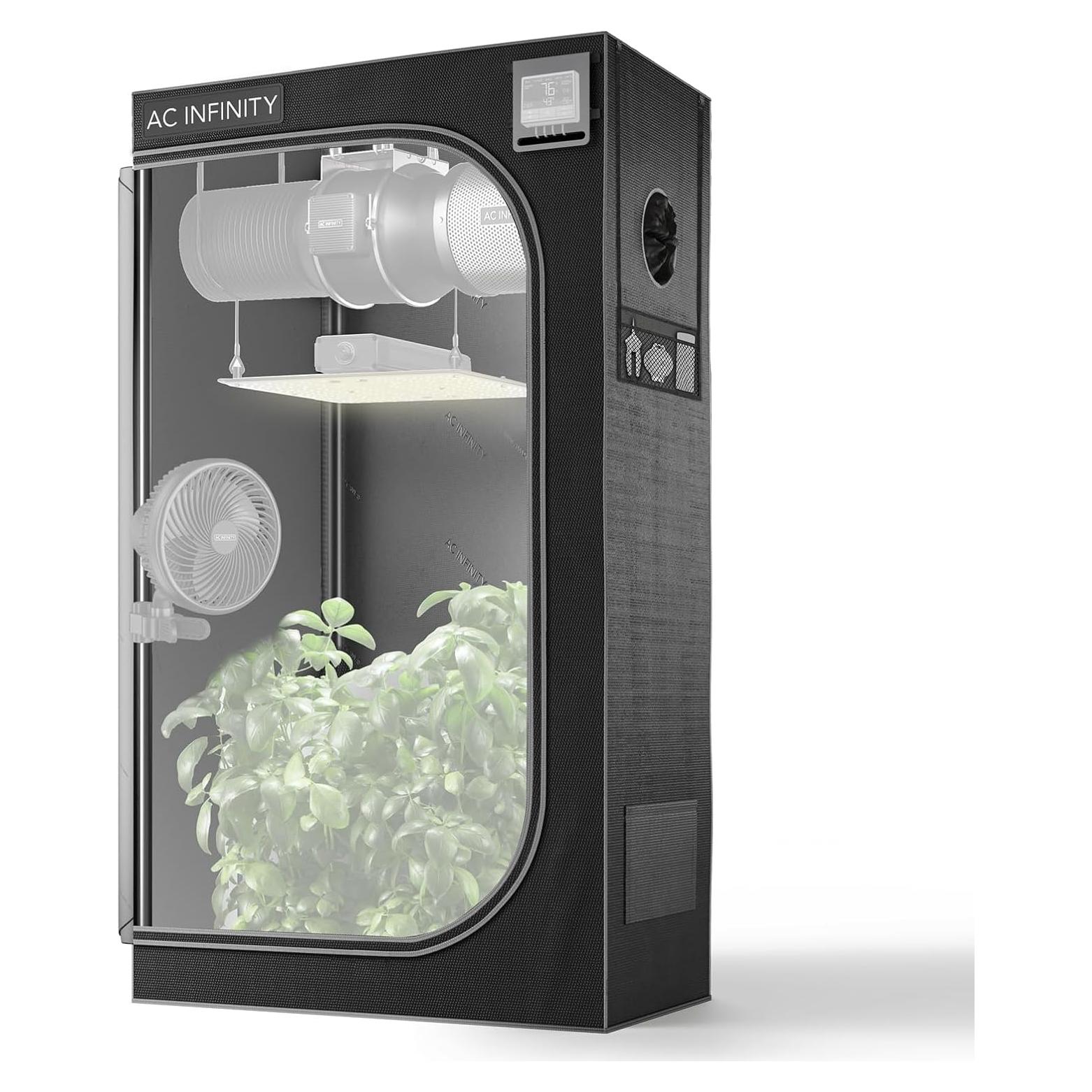 Tienda de Cultivo AC Infinity 91x60x182 cm para Hidroponía