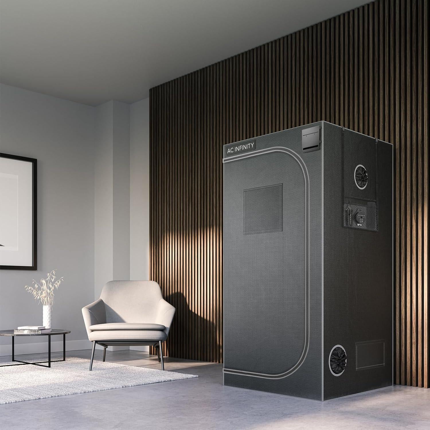 Tienda de Cultivo AC Infinity 91x60x182 cm para Hidroponía