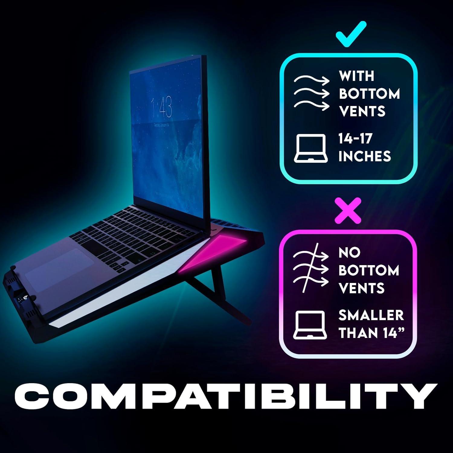 Base de Enfriamiento KLIM Mistral para Laptop 15.6-17.3"