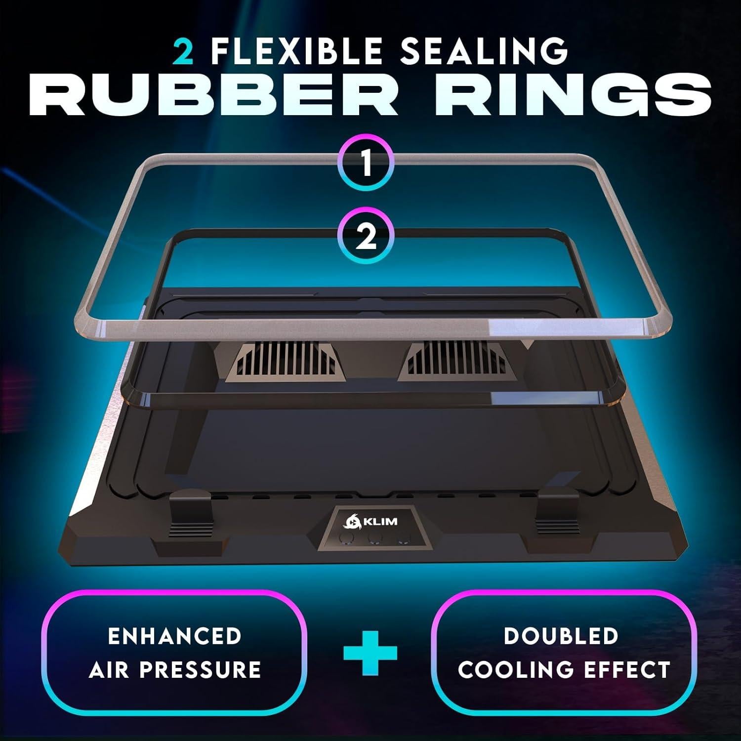 Base de Enfriamiento KLIM Mistral para Laptop 15.6-17.3"