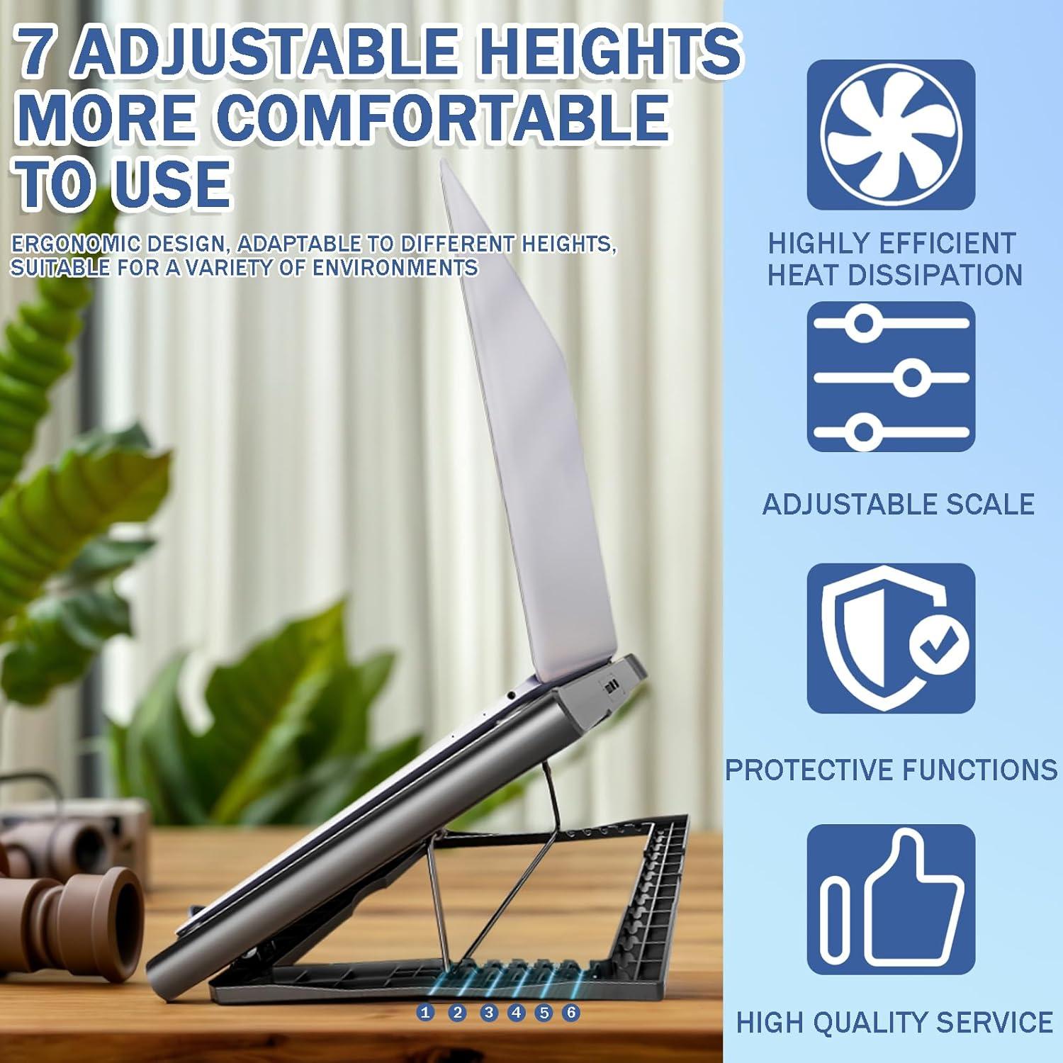 Base de Enfriamiento para Laptop LIENS 12-15.6 Pulgadas 2 Ventiladores